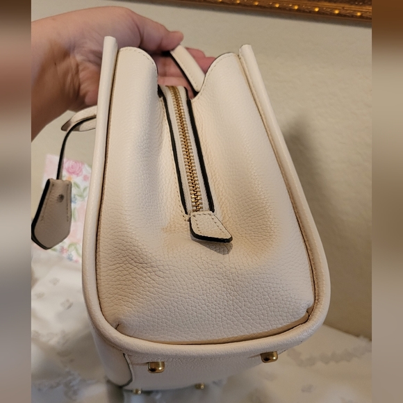 EUC Coach BROOKE Carryall 28 In CHALK   Handbag / Crossbody - Picture 6 of 16